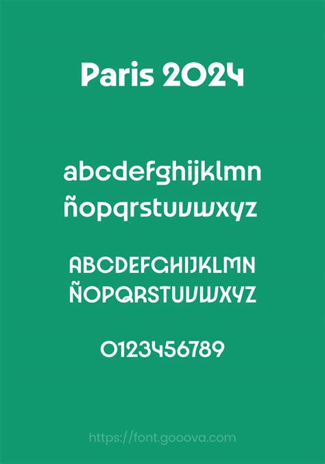 paris 2024 semibold font